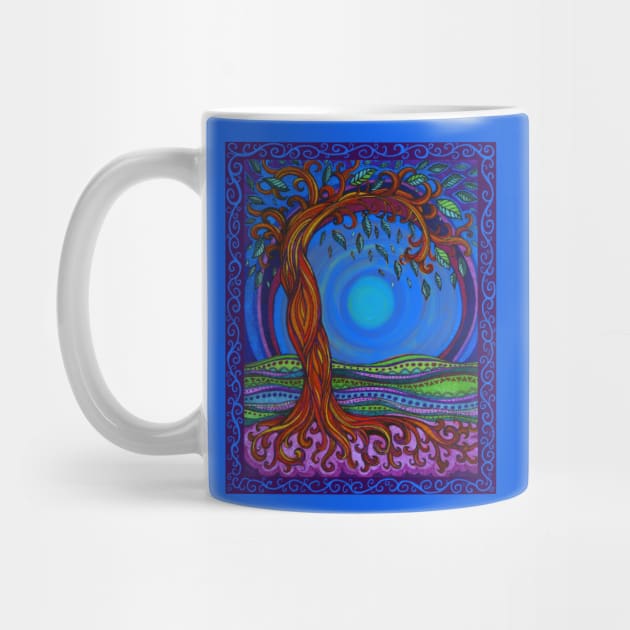 Blue Moon Swirly Tree by Heartsake